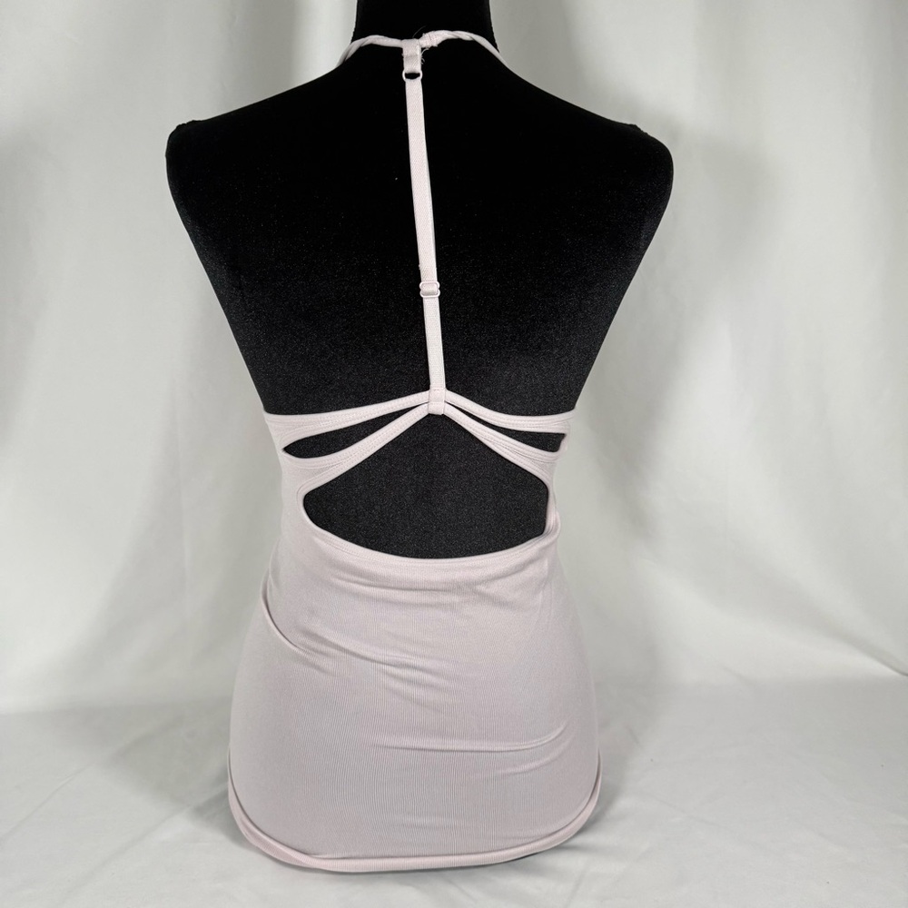 Fabletics Pale Pink Strappy Racerback Tank Top